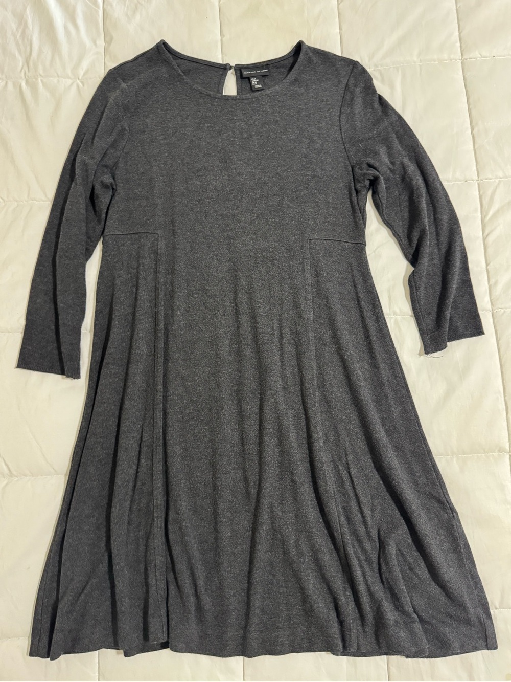 Adrienne Vittadini Grey Swing Dress